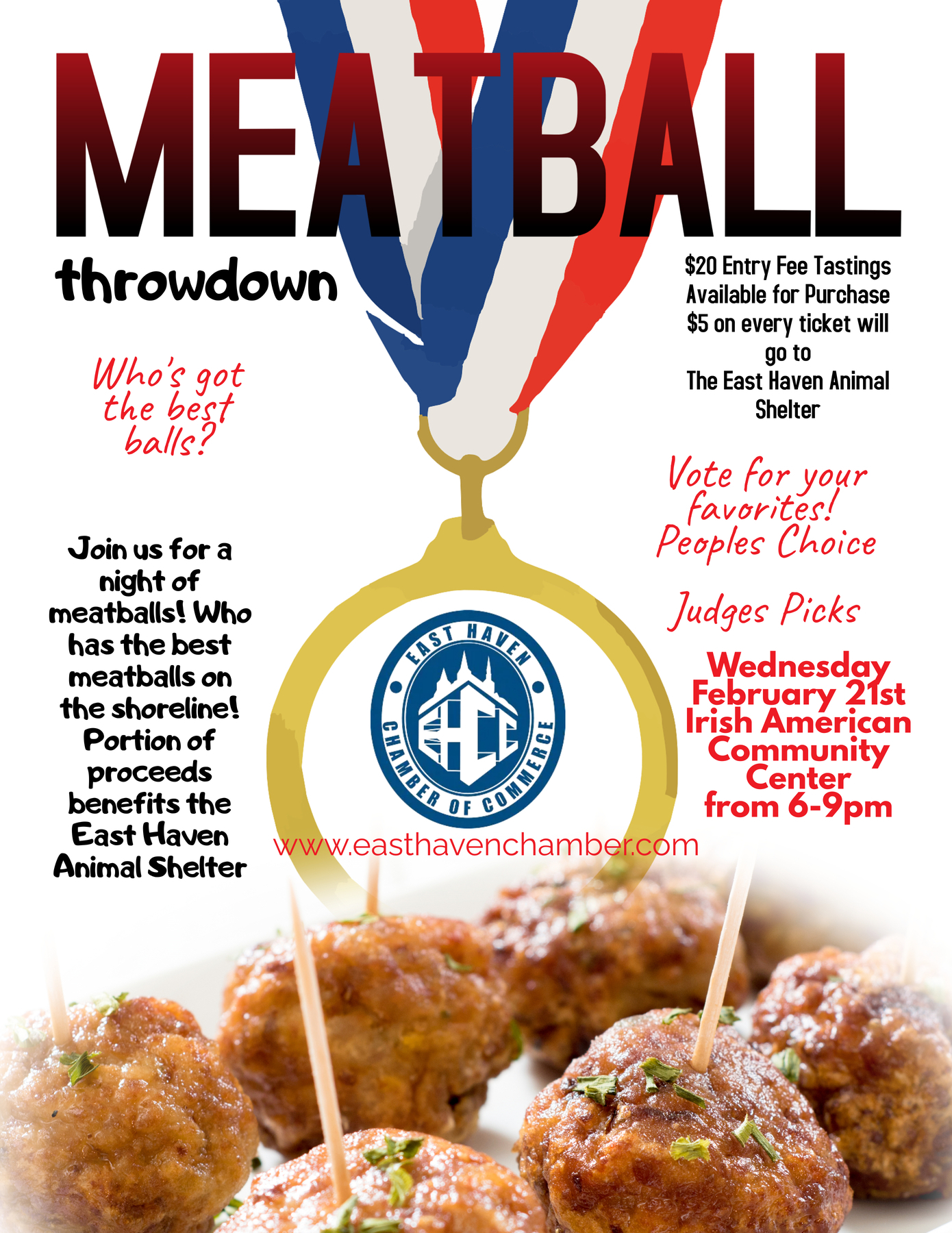 Meatball Cooking Contest throwdown Flyer